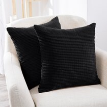 Black large outlet cushions